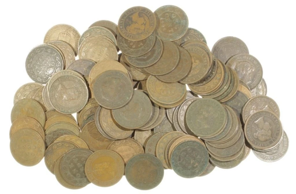 117 Pieces Of Mixed Canadian Large Cents