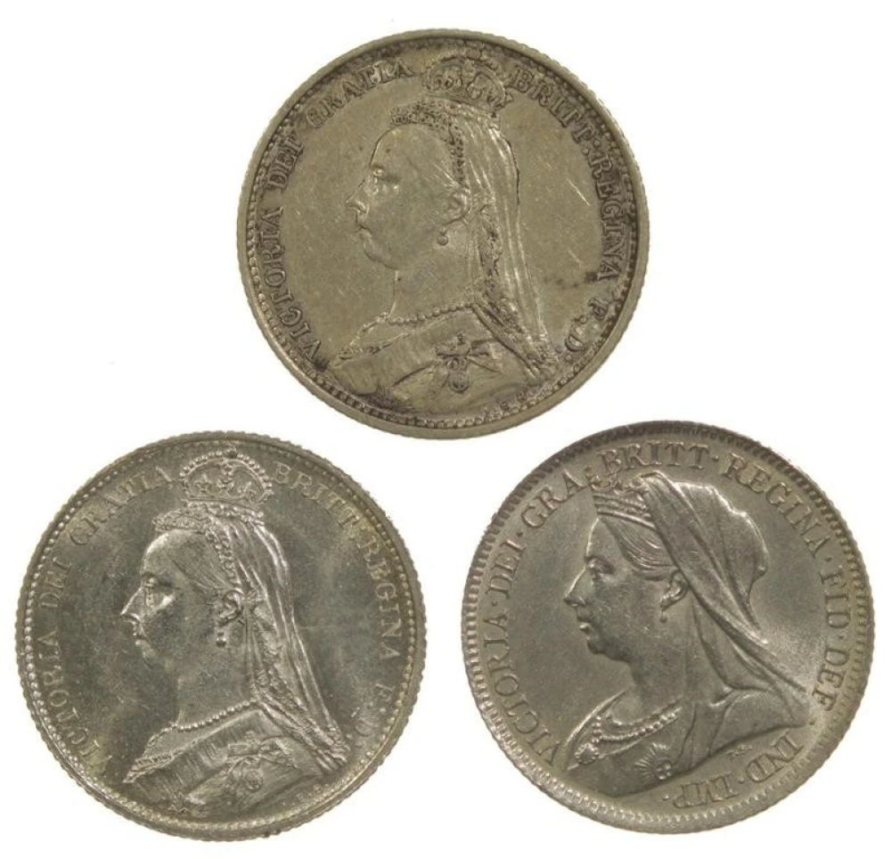 Great Britain. Victoria Sixpence Trio