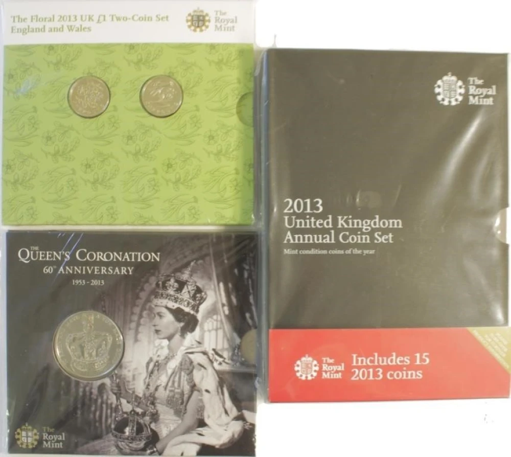Great Britain. Trio of Modern 2013 Coin Sets