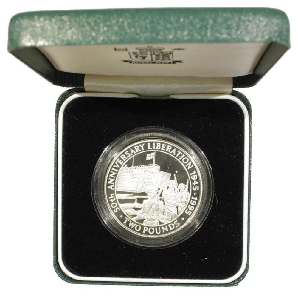 Guernsey. 1995 2 Pound Piedfort