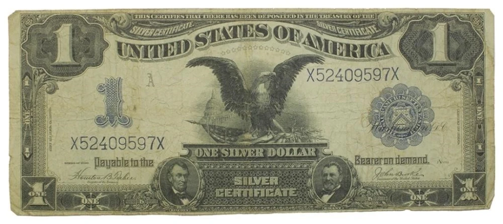 Fine Series 1899 Black Eagle $1