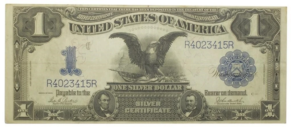 Choice VF $1 Black Eagle Note