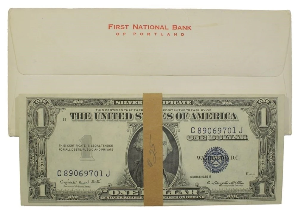 Consecutive Number 1935-G $1 Silver Certificates