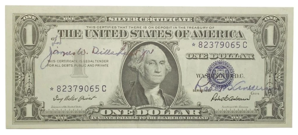 AU 1957 Courtesy Autograph Star Note