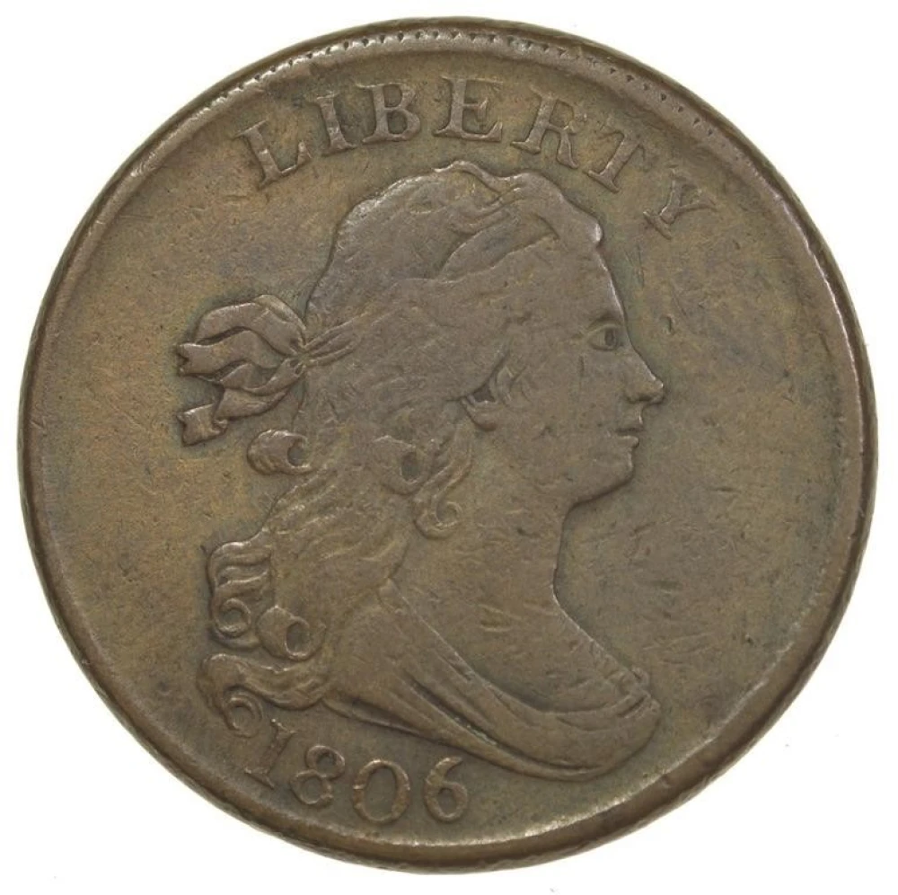Choice VF 1806 Half Cent