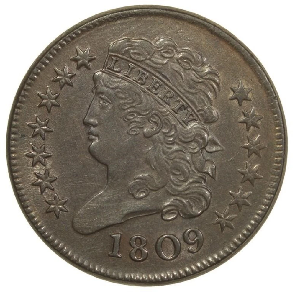 Unc 1809 Half Cent