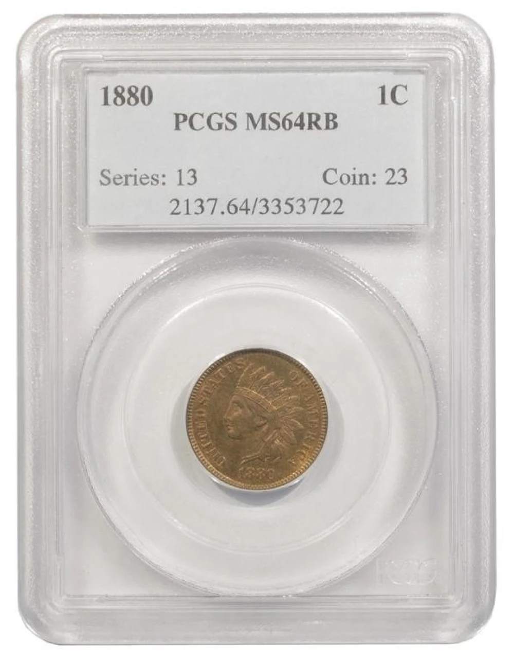 Very Choice RB Unc 1880 Cent
