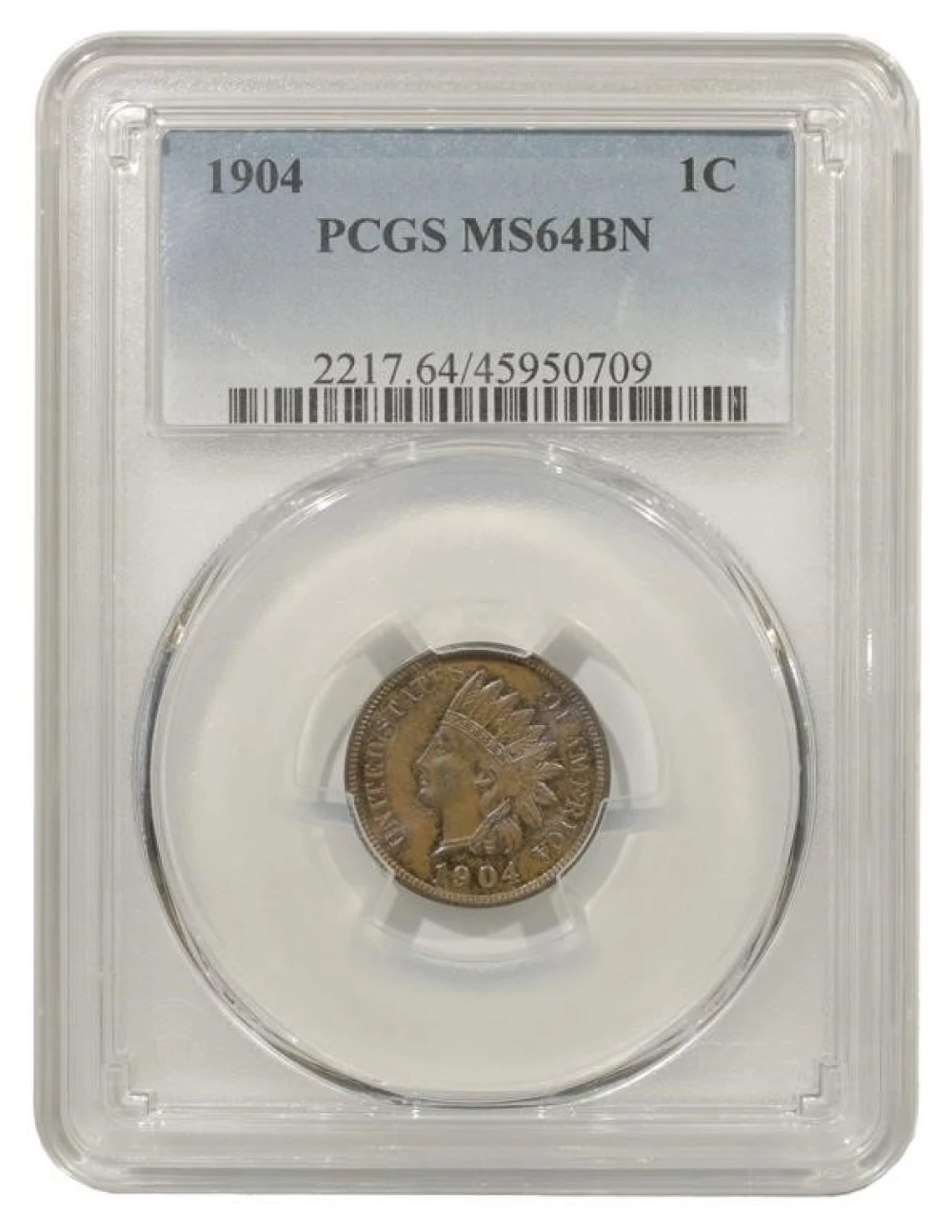 Very Choice BN Unc 1904 Indian Cent