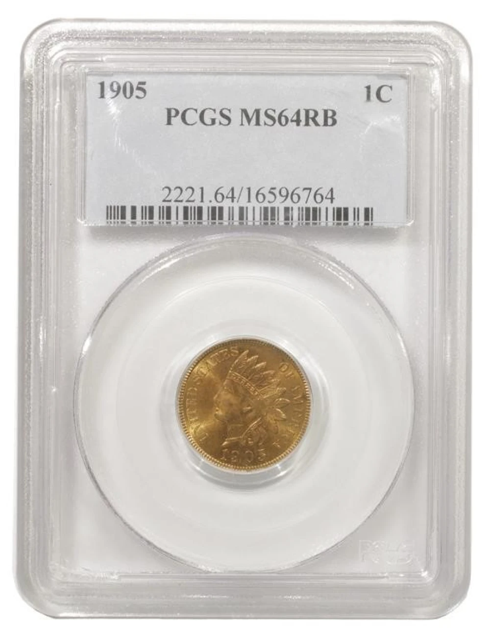 Very Choice RB Unc 1905 Cent