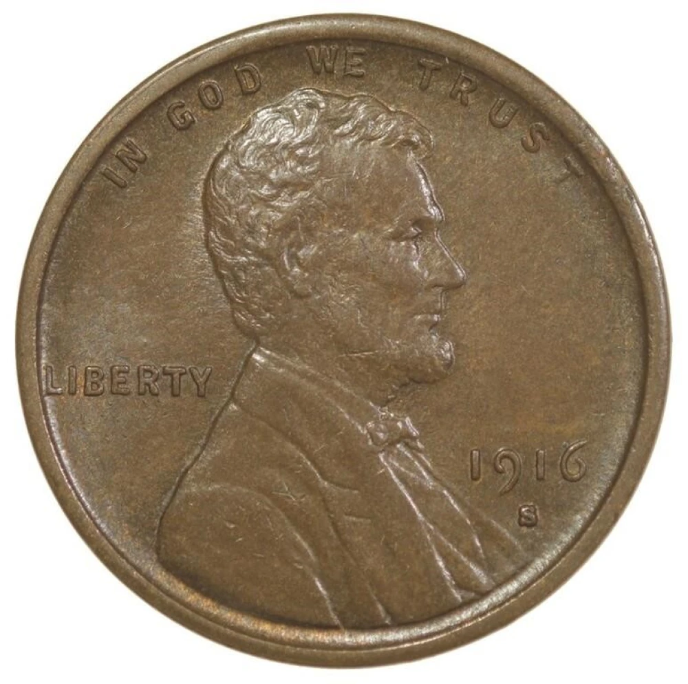 BN Unc 1916-S Cent