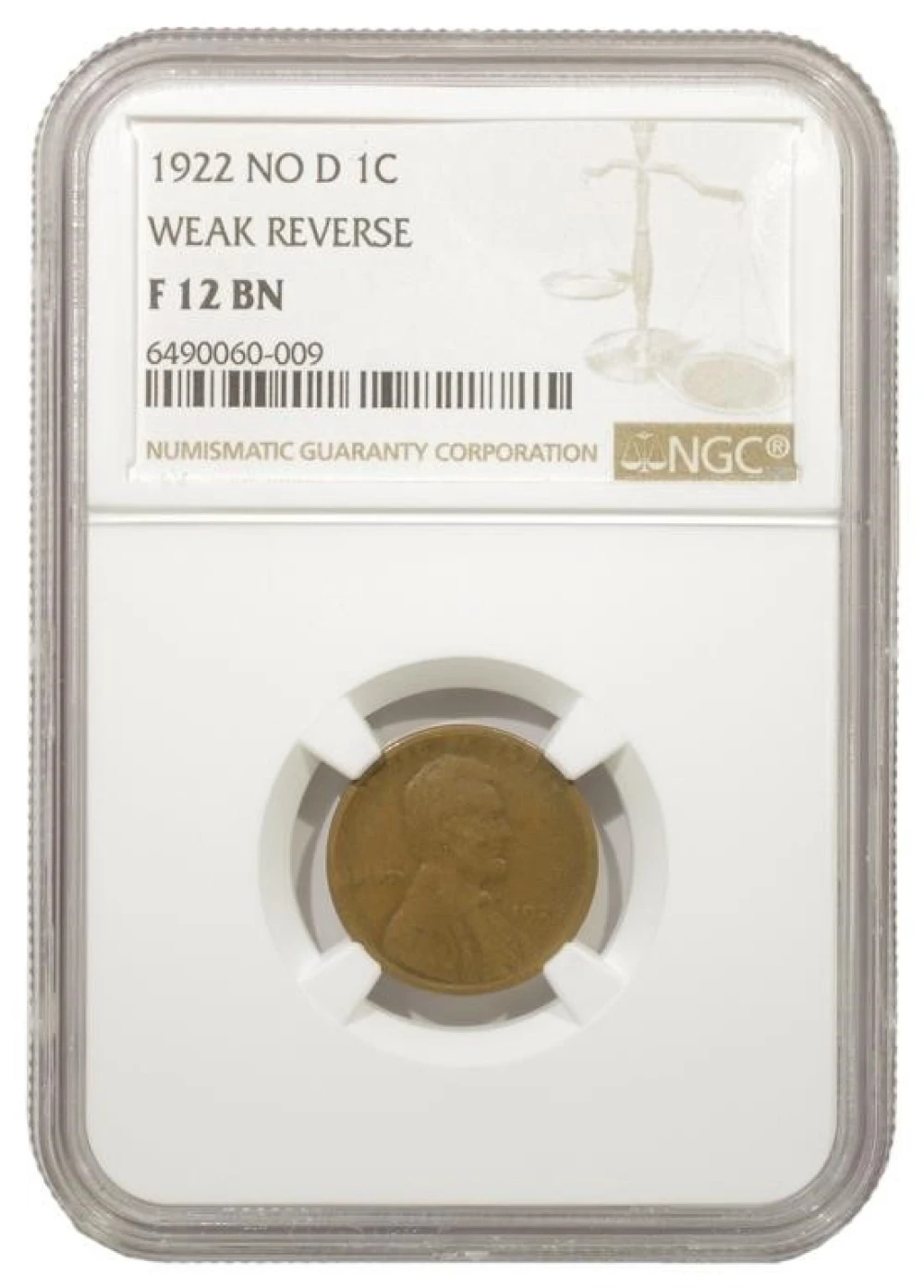 Fine 1922 No D Cent