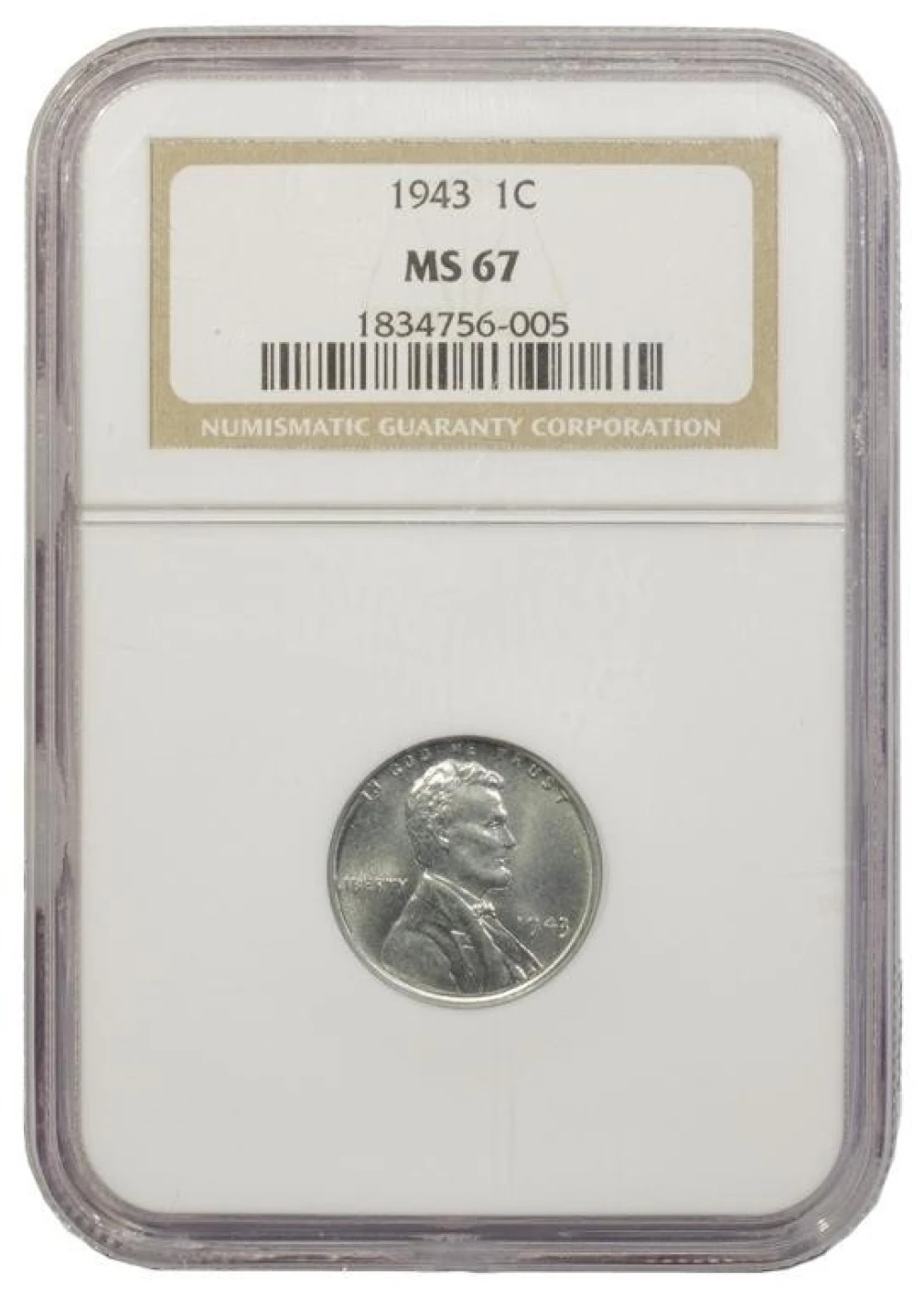 Superb Gem Unc 1943 Steel Cent