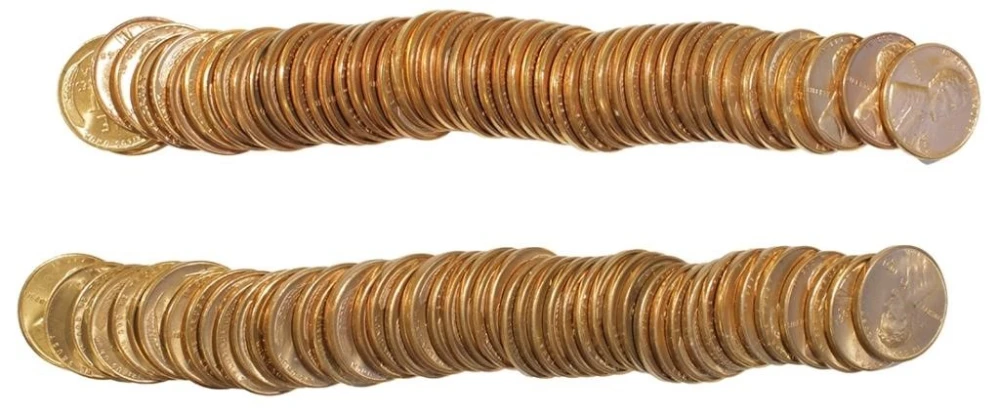 1948 & 1951-S Lincoln Cent Rolls