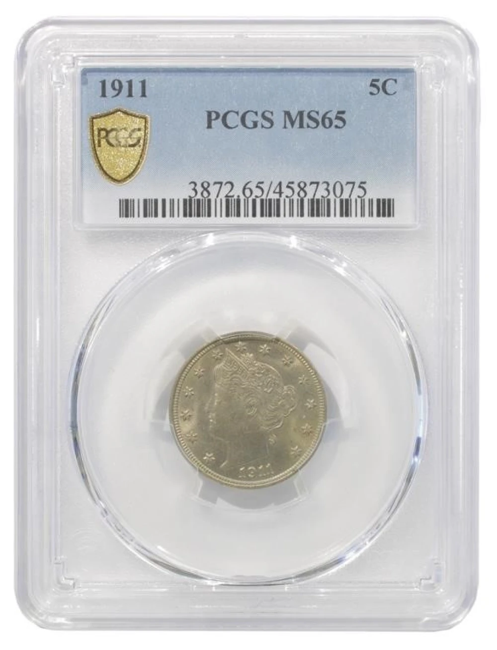 Gem Uncirculated 1911 Nickel