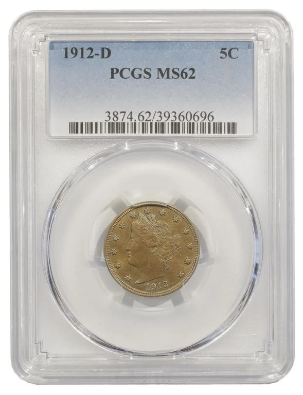 Select Mint State 1912-D Nickel