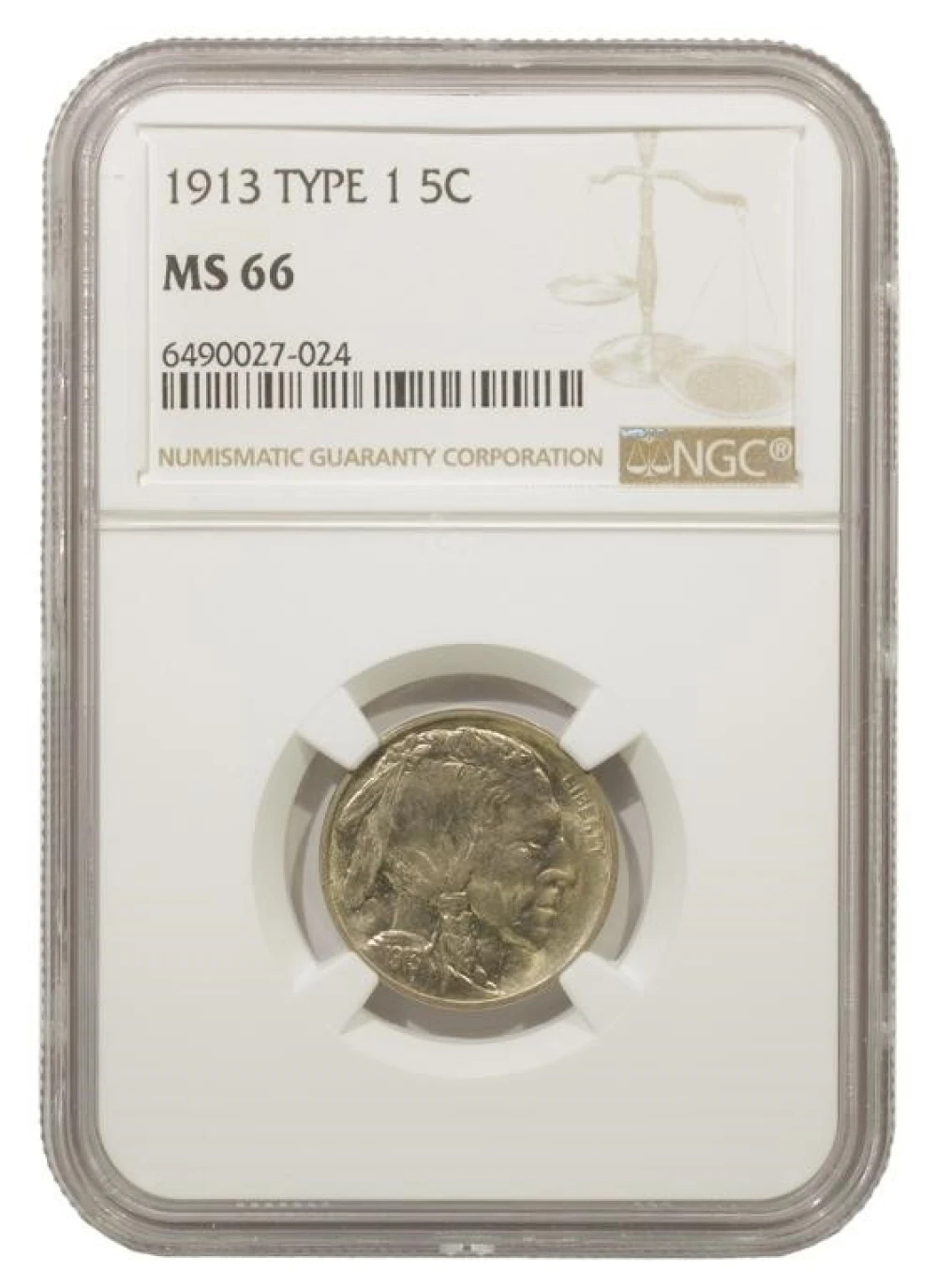 Superb Gem Unc 1913 Type I Buffalo Nickel