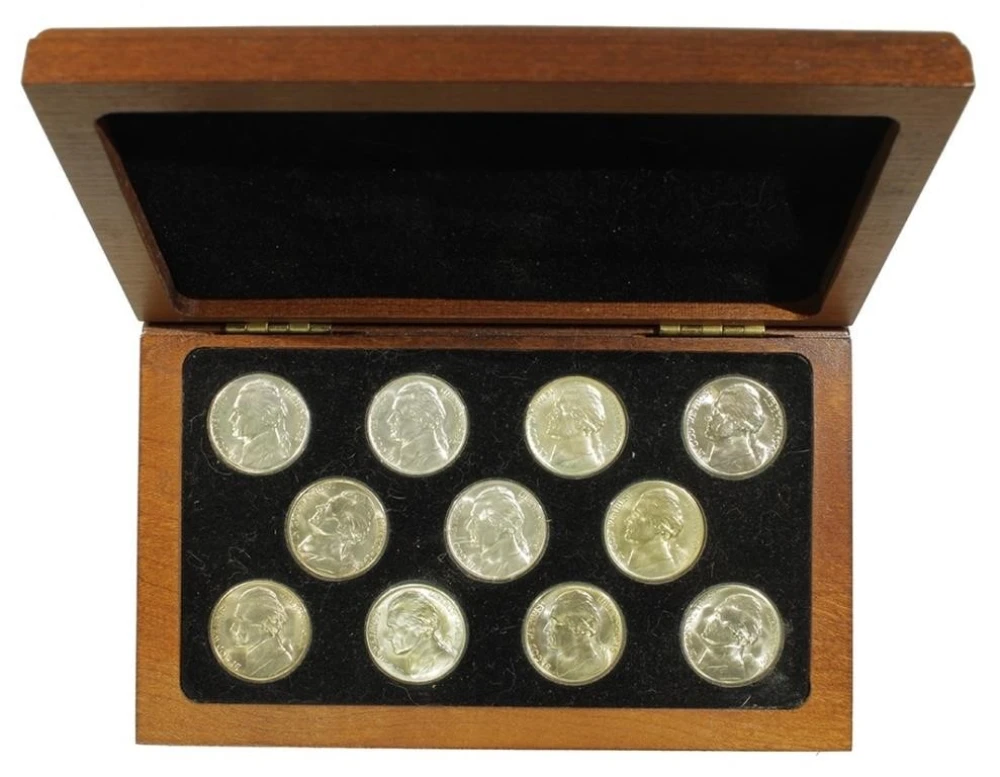 Nice Mint State War Nickel Set