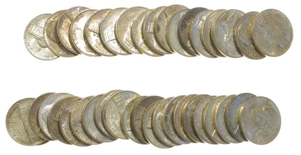 Roll of AU to Unc War Nickels