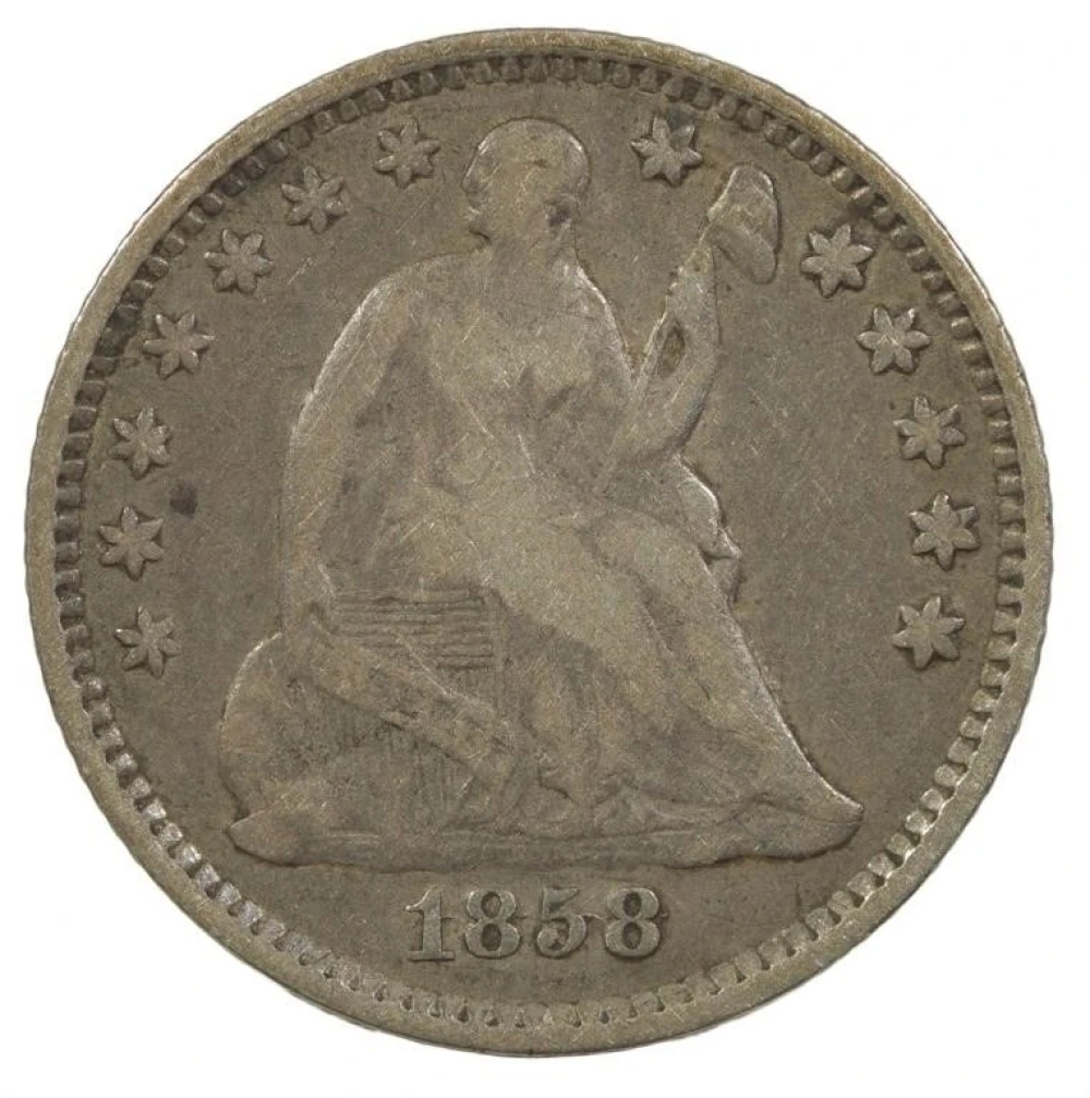 1858 Over Inverted Date Half Dime