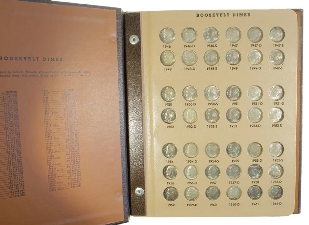Unc Set 1946-1983 Roosevelt Dimes