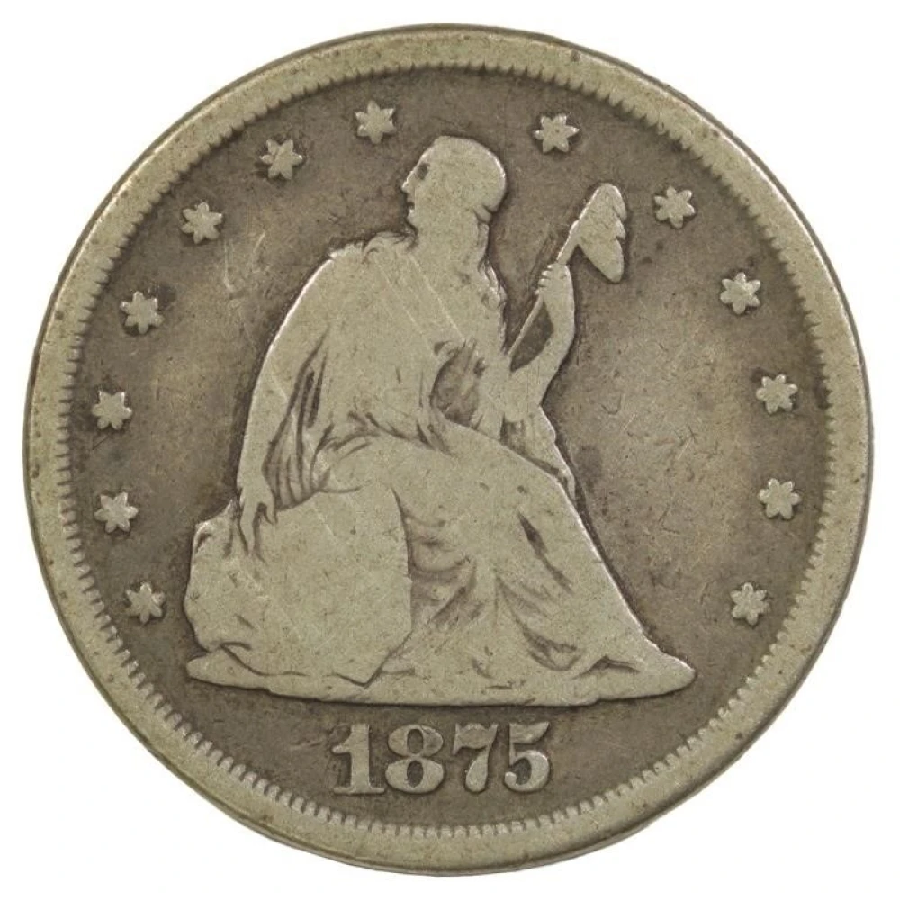 1875-CC Twenty Cent Piece