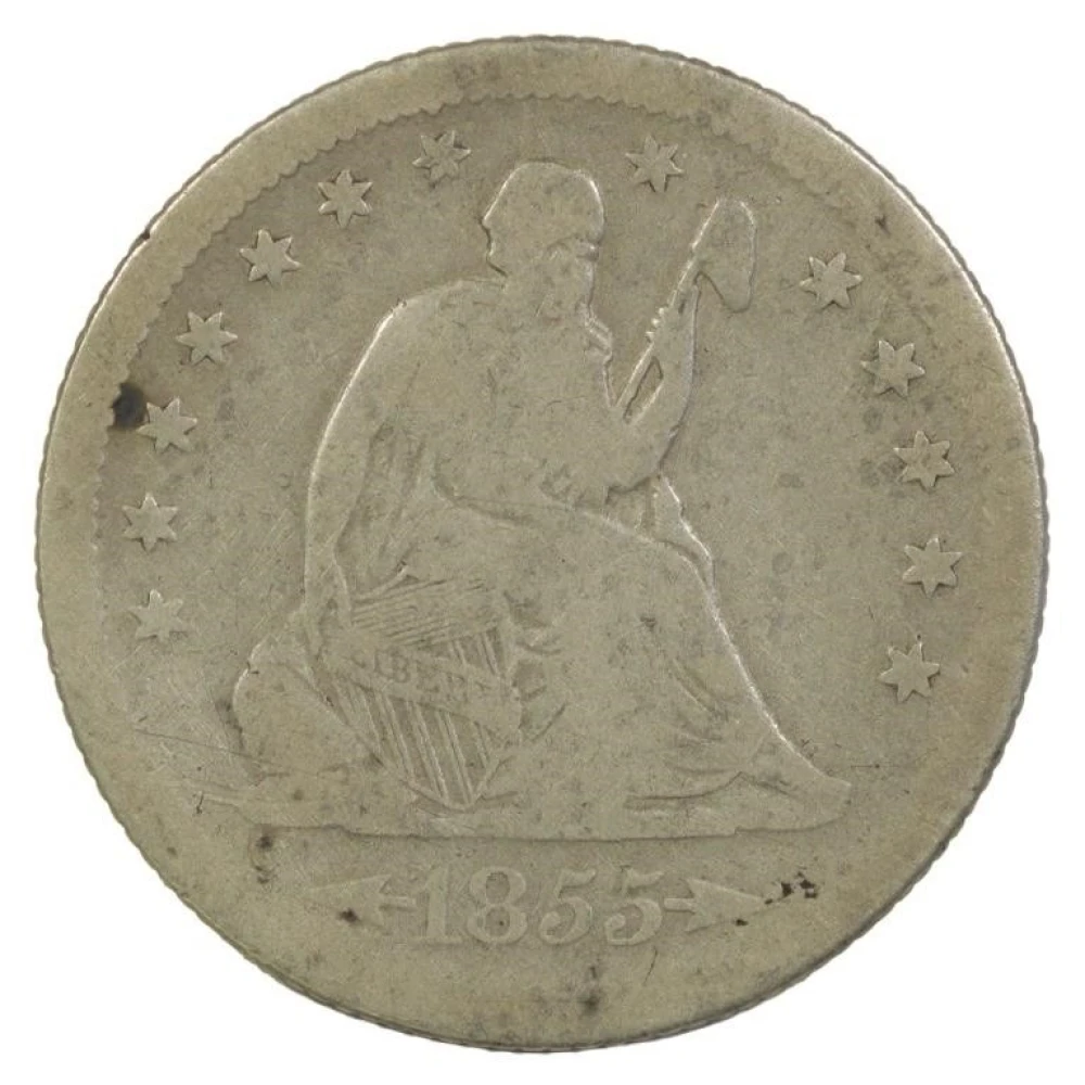 VG 1855-S Arrows Quarter