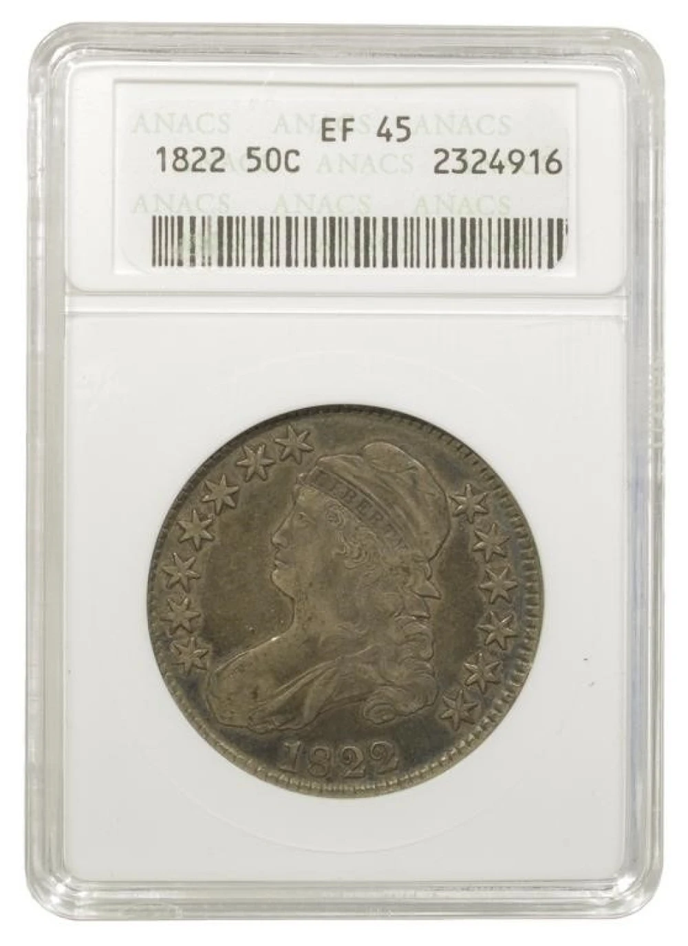 Choice EF 1822 Half Dollar