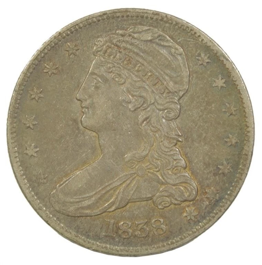 1838 Reeded Edge Half Dollar