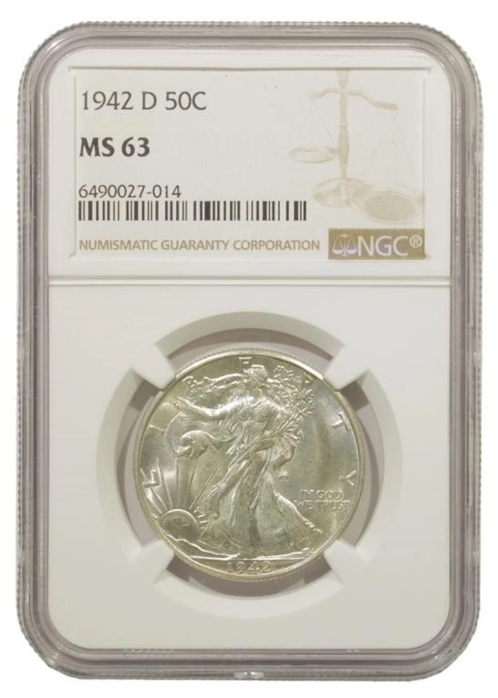 Choice Unc 1942-D Half Dollar