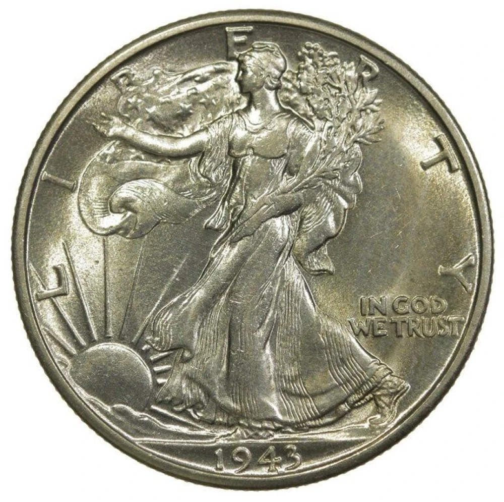 Choice Mint State 1943-S Half Dollar
