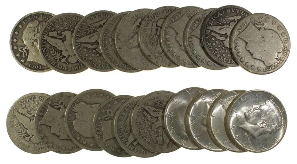 Mixed Silver Half Dollar Roll