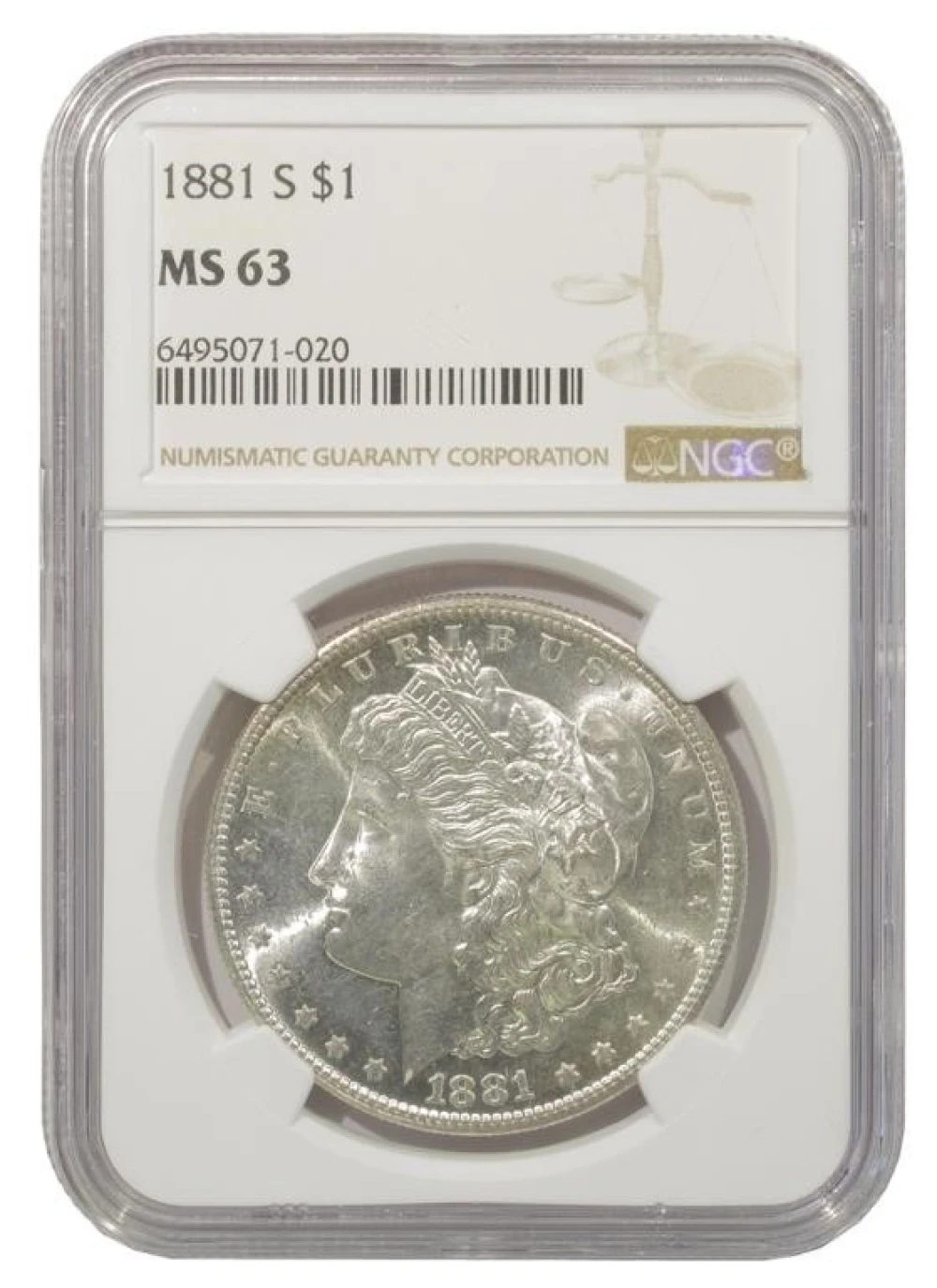 Choice Unc 1881-S Morgan Dollar