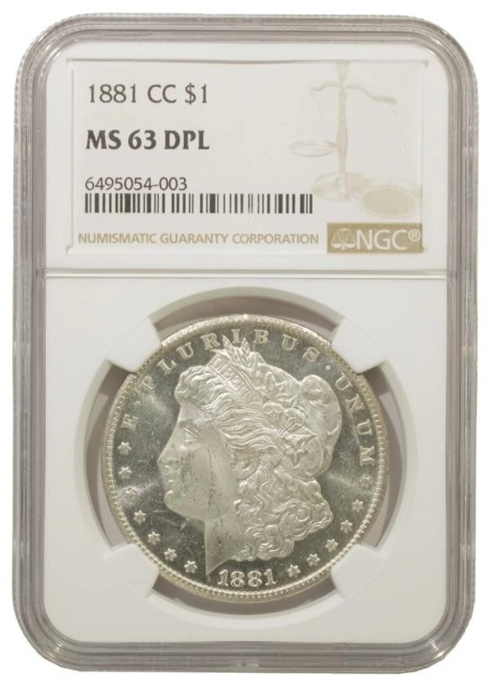 Choice DPL Unc 1881-CC Morgan Dollar
