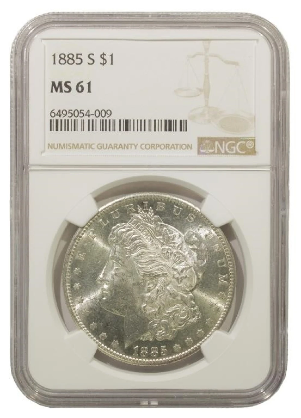 Select Unc 1885-S Morgan Dollar