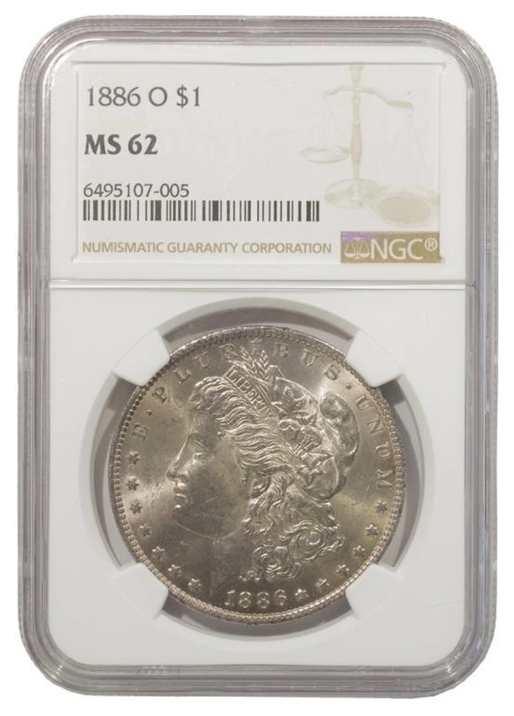 Select Unc 1886-O Morgan $1