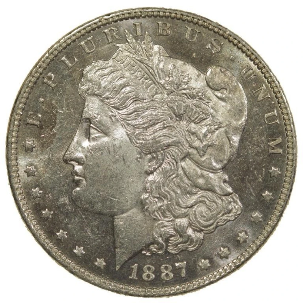 PL Unc 1887 Morgan Dollar