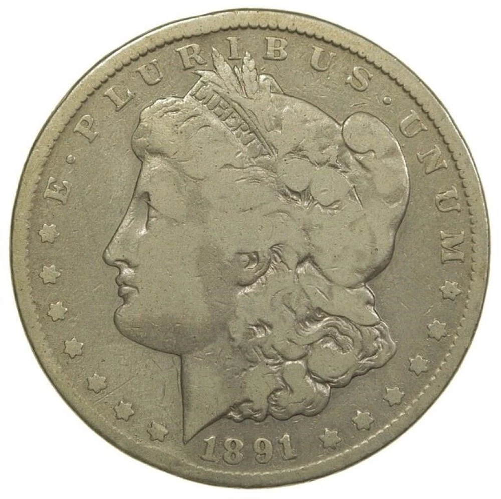 VG 1891-CC Morgan $1