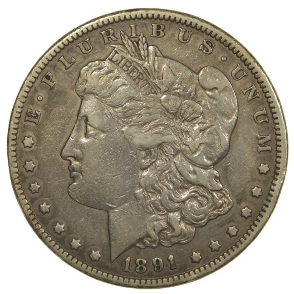 EF 1891-CC Morgan Dollar