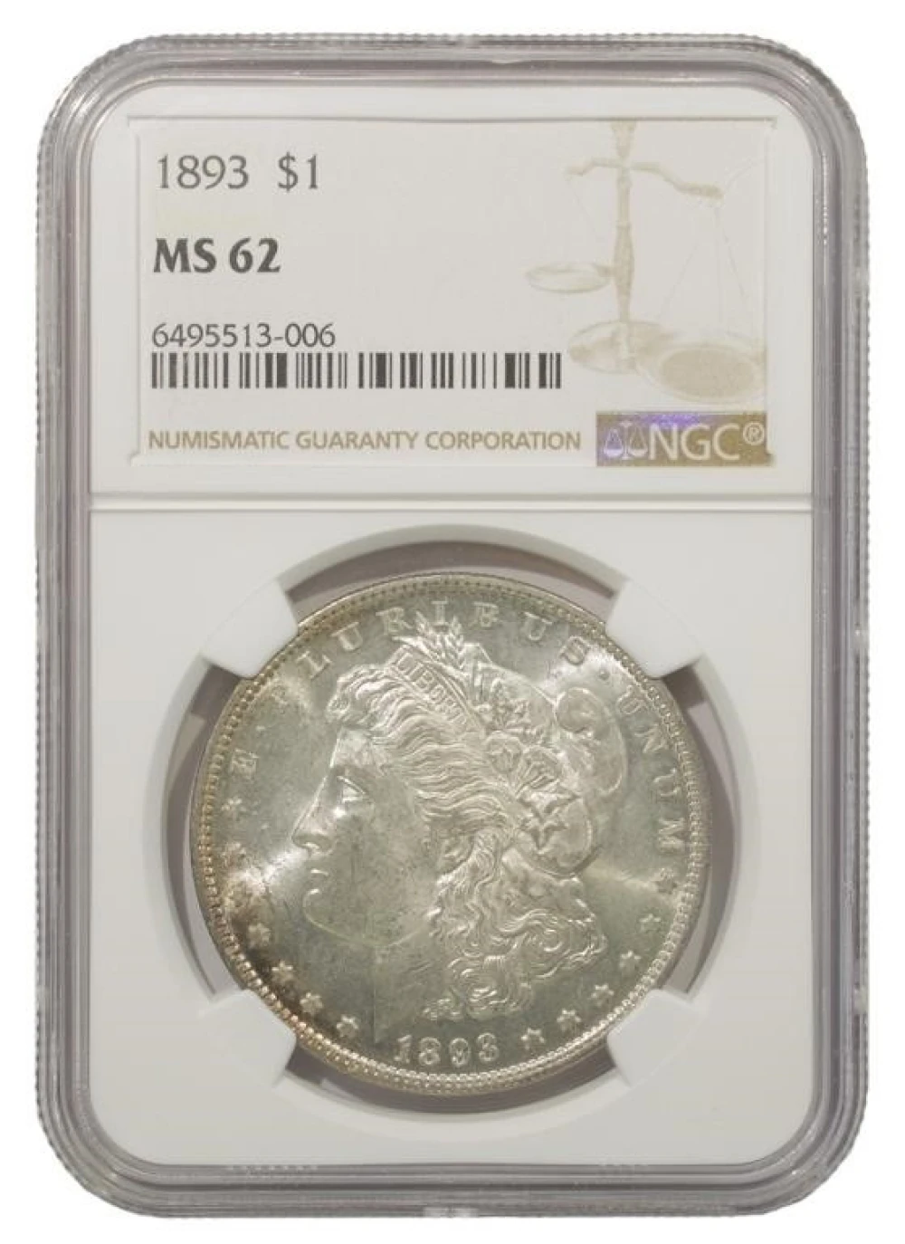 Select Unc 1893 Morgan $1