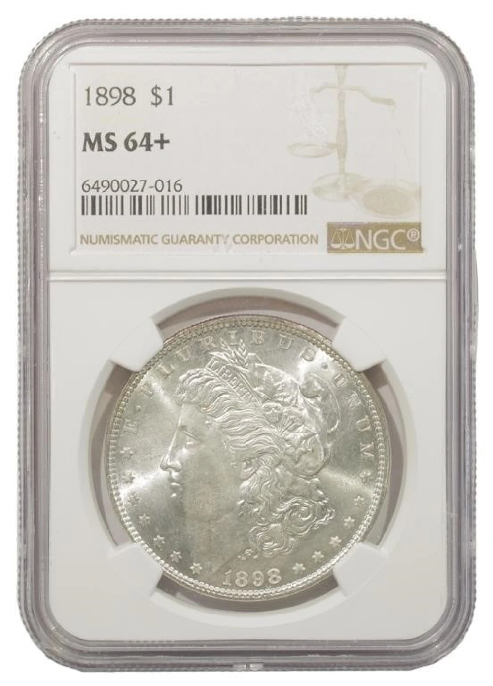 Very Choice Unc+ 1898 Morgan $1