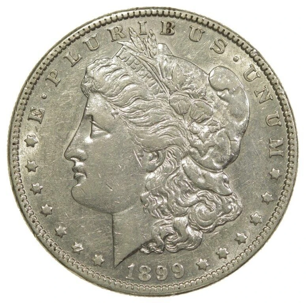 AU 1899 Morgan Dollar