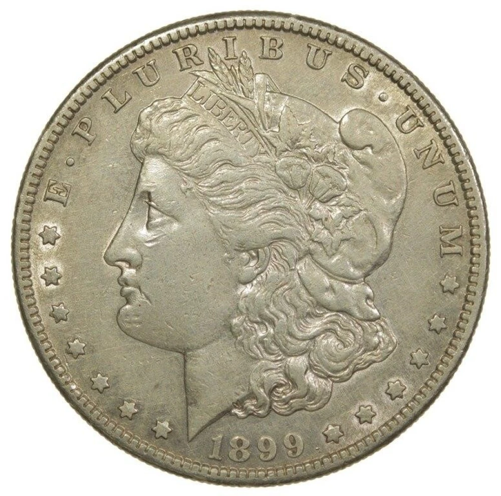 AU 1899-S Morgan $1