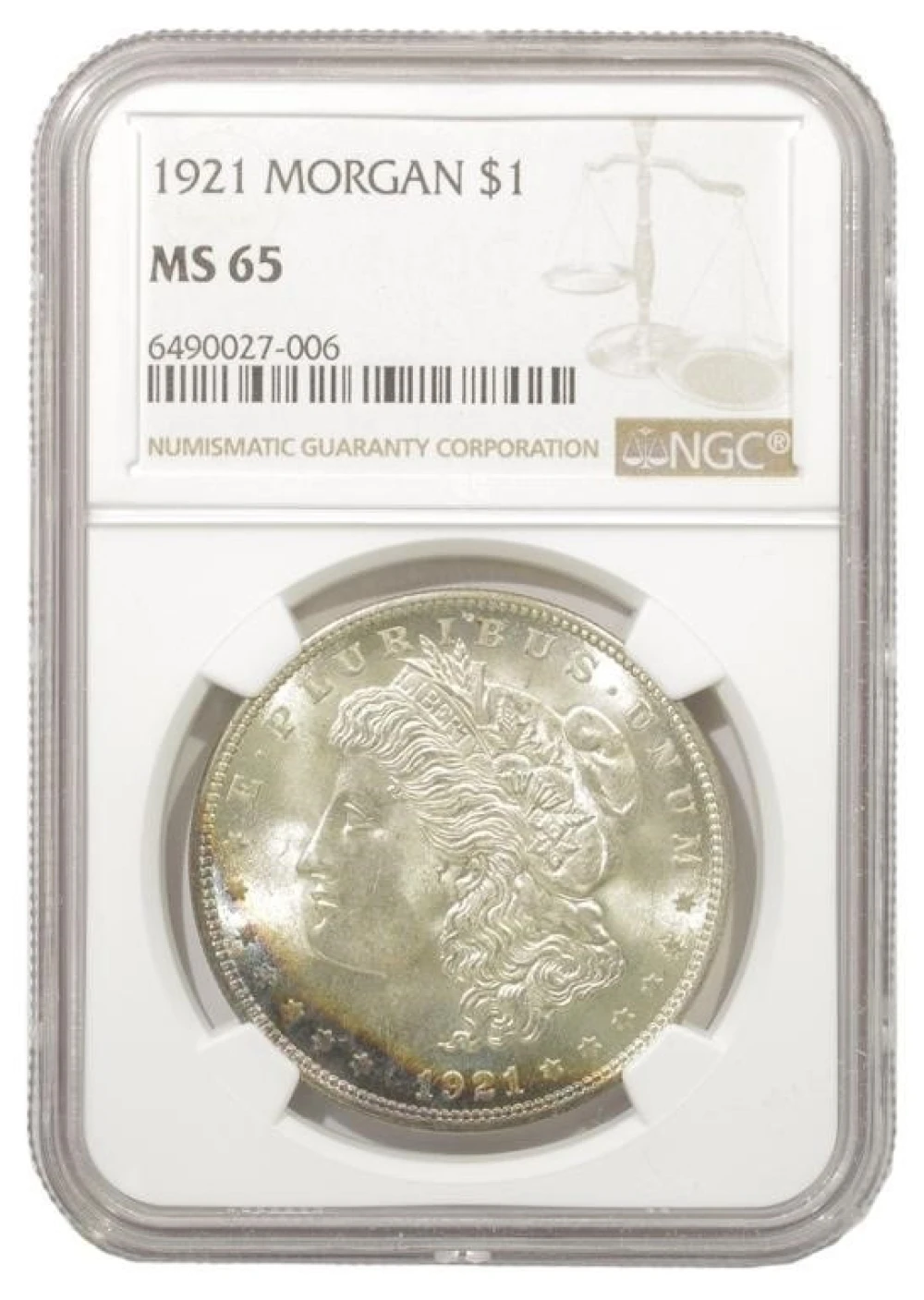 Gem Mint State 1921 Morgan $1