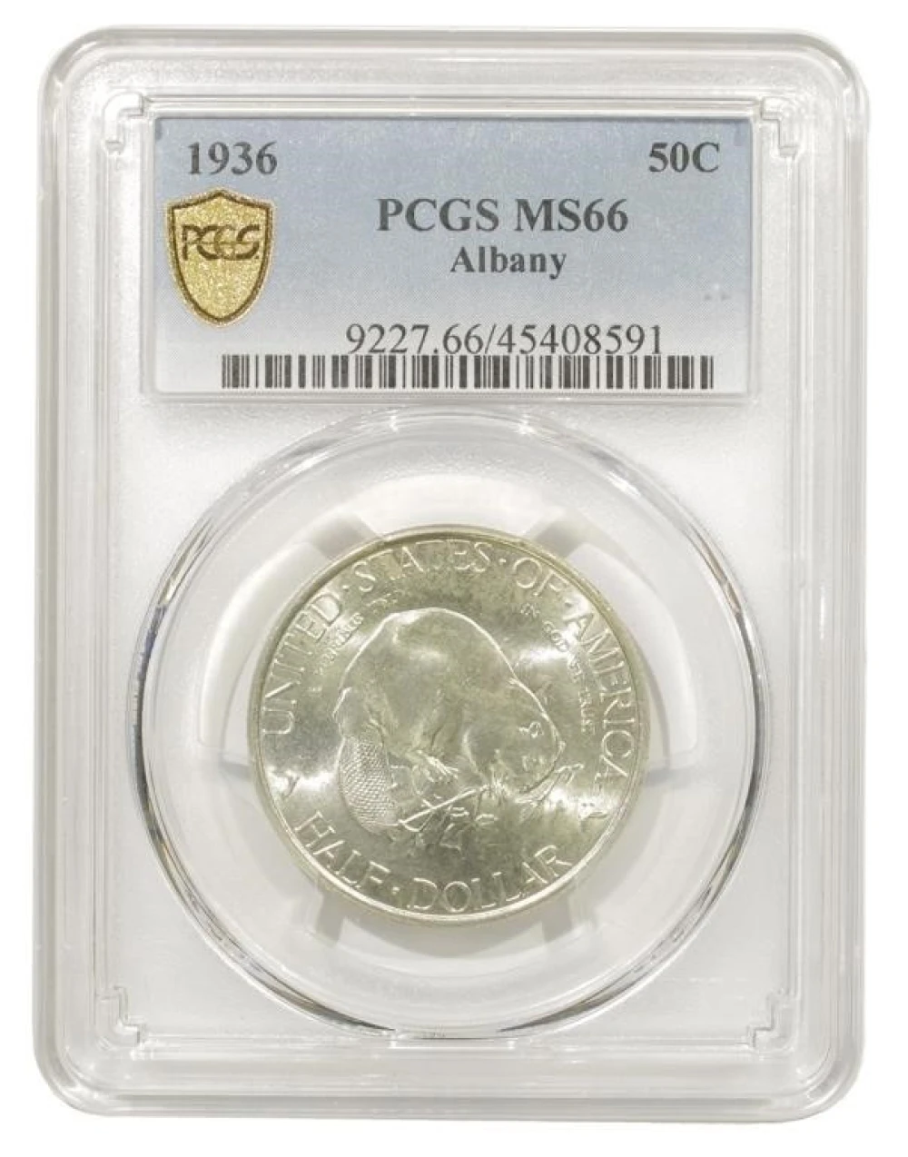 Superb Gem Unc 1936 Albany Half Dollar