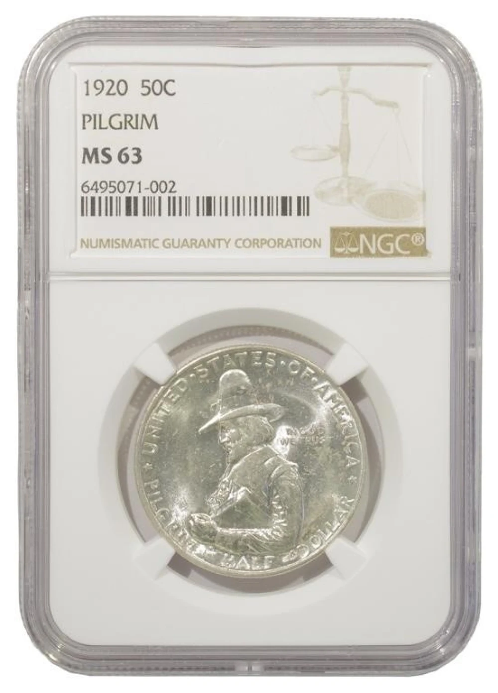 Choice Mint State 1920 Pilgrim Half Dollar