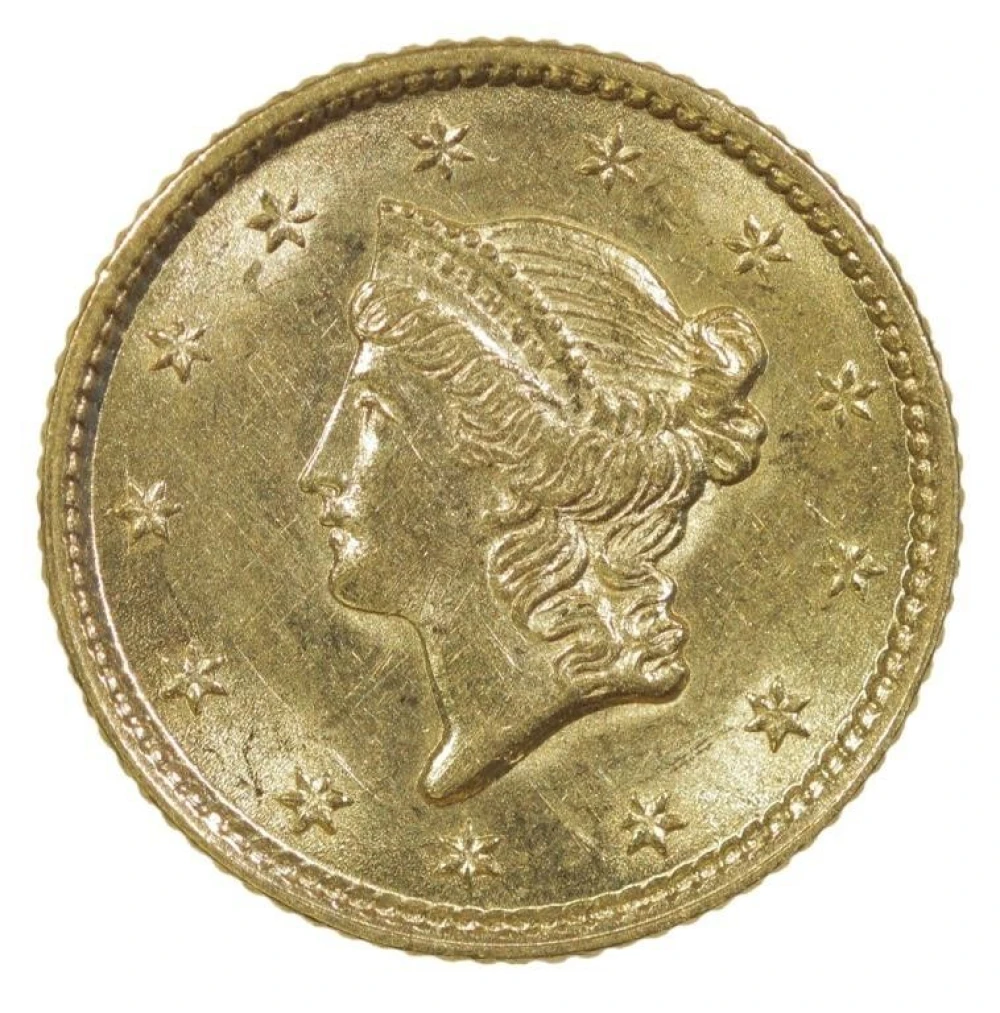 Nice Unc 1853 Gold Dollar
