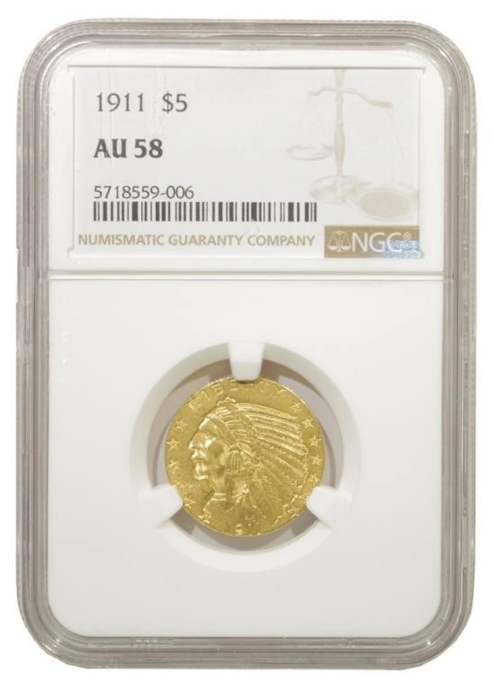 Very Choice AU 1911 Gold Half Eagle
