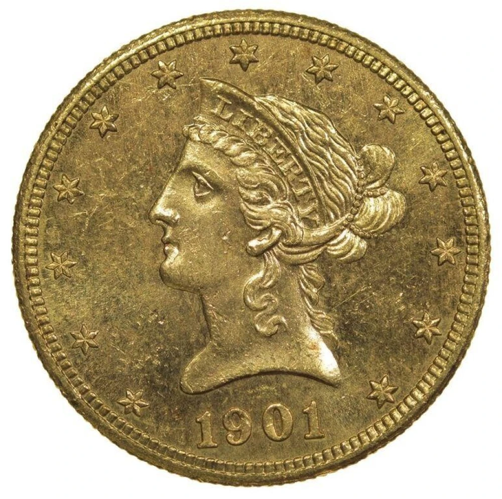 Select PL Unc 1901-S Gold $10