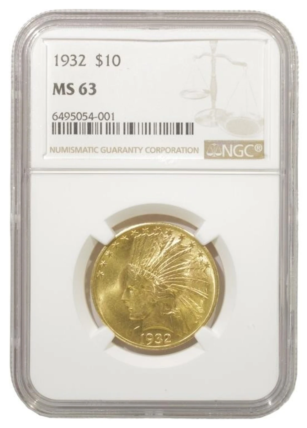 Choice Mint State 1932 Gold $10