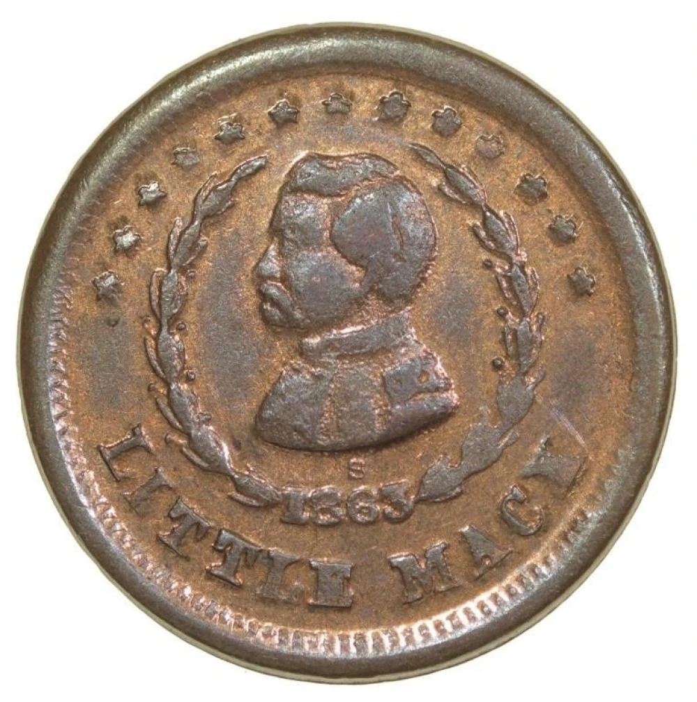 Very Choice BU 1863 Civil War Token